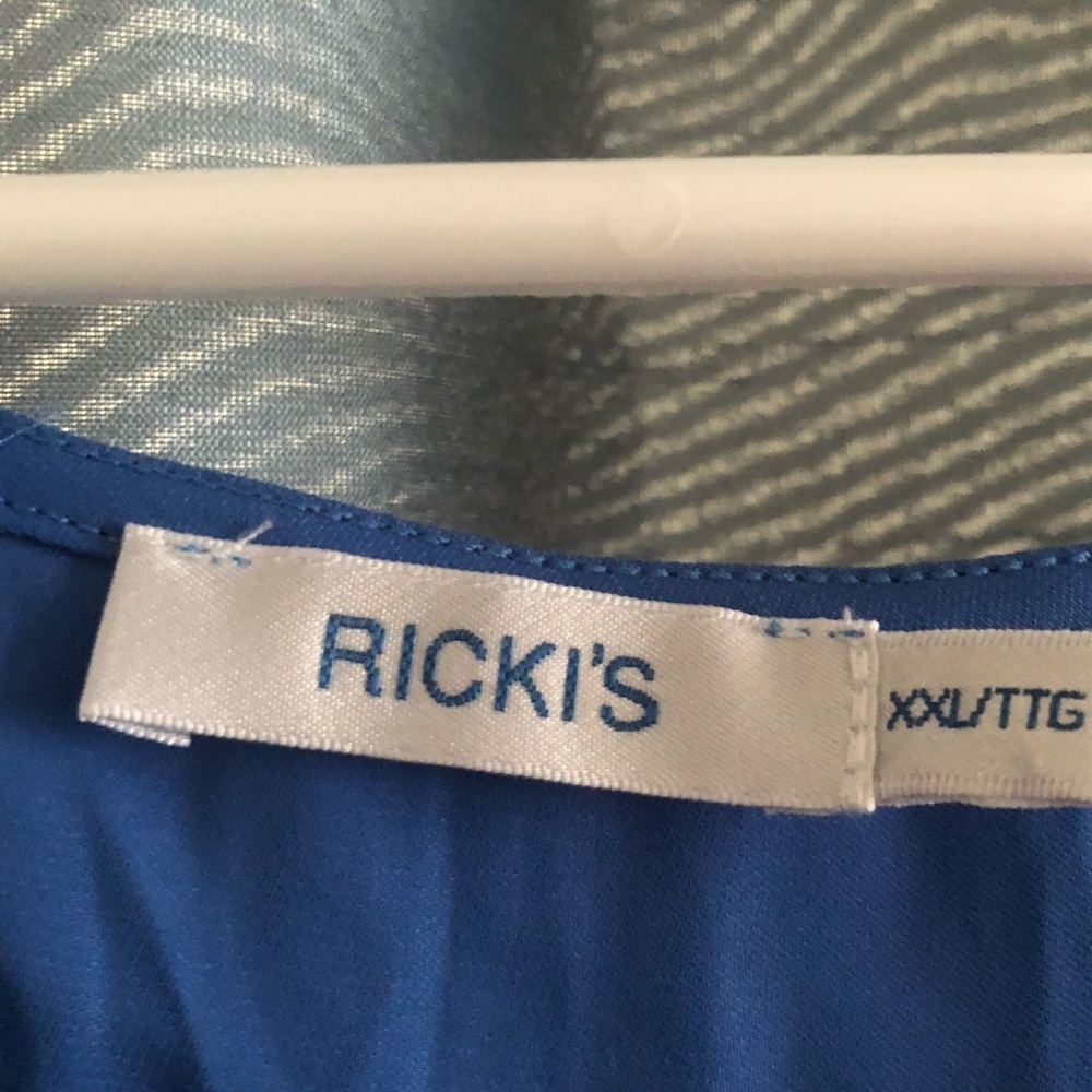 Ricki's XXL Blue Sleeveless Tank Top-perfect for summer or fall- new or like new - Picture 4 of 6